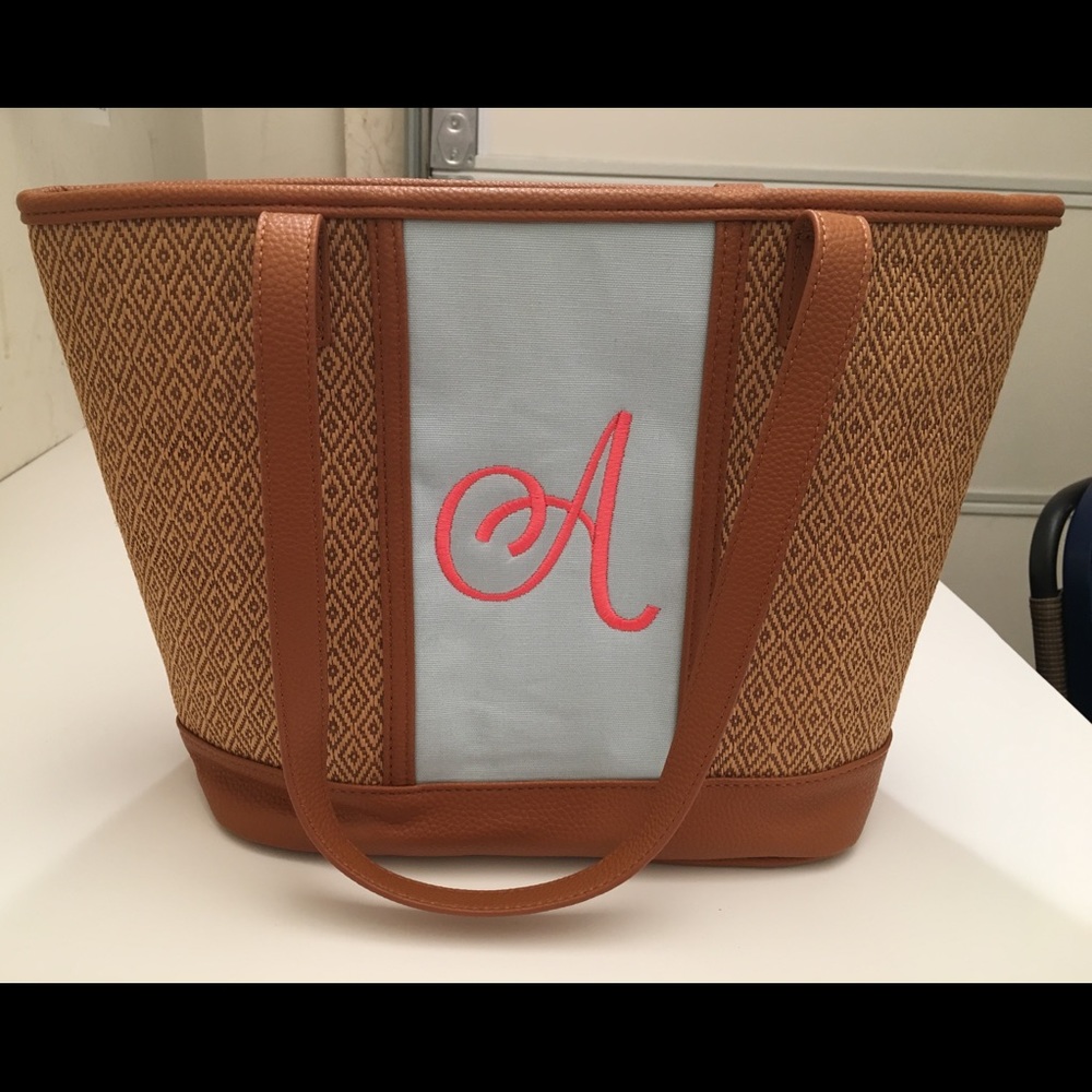 Little dreamer- diamond straw w/ A initial